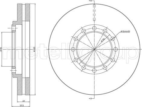 Metelli 23-1674 - Тормозной диск autosila-amz.com