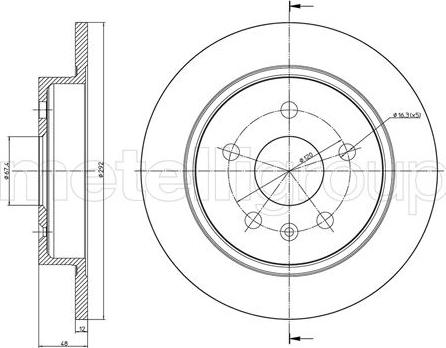 Metelli 23-1008C - Тормозной диск autosila-amz.com