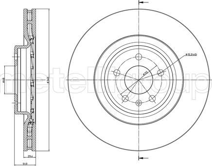 Metelli 23-1247C - Тормозной диск autosila-amz.com