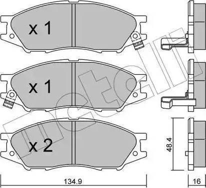 Parts-Mall PKW-004 - КОЛОДКИ ТОРМОЗНЫЕ ДИСКОВЫЕ NISSAN M autosila-amz.com