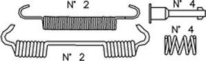 Metelli K374 - Комплектующие, барабанный тормозной механизм autosila-amz.com