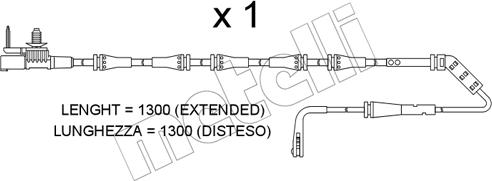 Metelli SU.400 - Сигнализатор, износ тормозных колодок autosila-amz.com