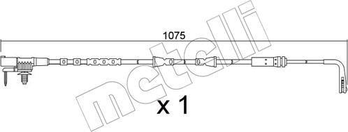 Metelli SU.390 - Сигнализатор, износ тормозных колодок autosila-amz.com