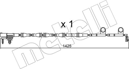 Metelli SU.316 - Сигнализатор, износ тормозных колодок autosila-amz.com
