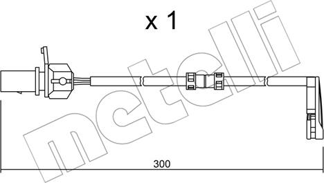 Metelli SU.292 - Сигнализатор, износ тормозных колодок autosila-amz.com