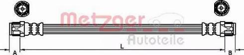 Metzger 4110941 - Тормозной шланг autosila-amz.com