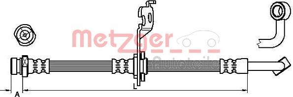 Metzger 4110452 - Тормозной шланг autosila-amz.com