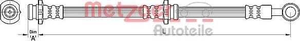 Metzger 4110461 - Тормозной шланг autosila-amz.com