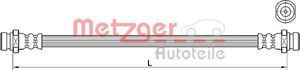 Metzger 4110640 - Тормозной шланг autosila-amz.com