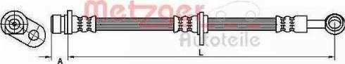 Metzger 4115191 - Тормозной шланг autosila-amz.com