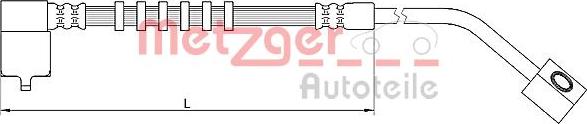 Metzger 4110685 - Тормозной шланг autosila-amz.com
