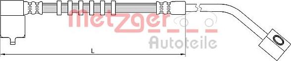 Metzger 4110686 - Тормозной шланг autosila-amz.com