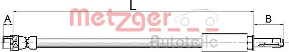Metzger 4110145 - Тормозной шланг autosila-amz.com