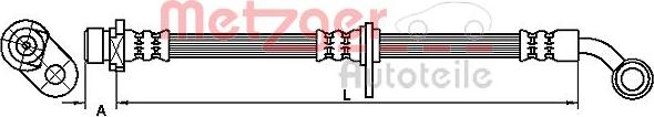 Metzger 4110300 - Тормозной шланг autosila-amz.com