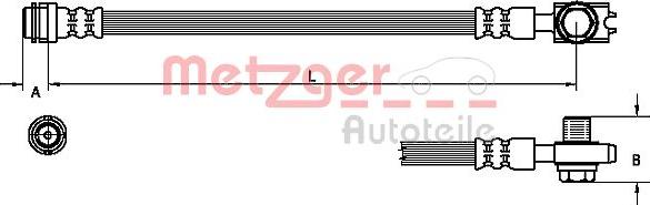 Metzger 4110246 - Тормозной шланг autosila-amz.com