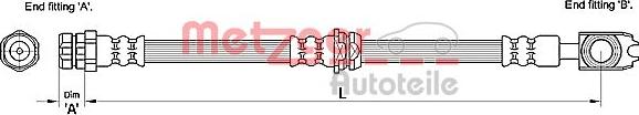 Metzger 4110247 - Тормозной шланг autosila-amz.com