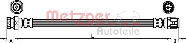 Metzger 4110213 - Тормозной шланг autosila-amz.com