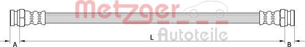 Metzger 4111618 - Тормозной шланг autosila-amz.com