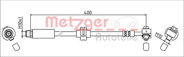 Metzger 4111623 - Тормозной шланг autosila-amz.com
