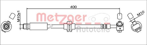 Metzger 4111622 - Тормозной шланг autosila-amz.com