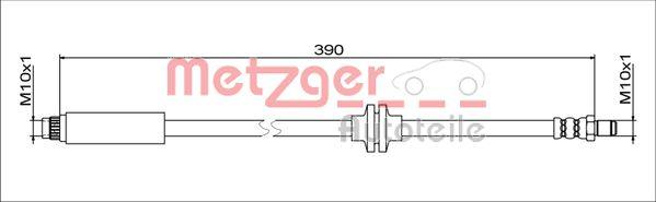 Metzger 4111627 - Тормозной шланг autosila-amz.com