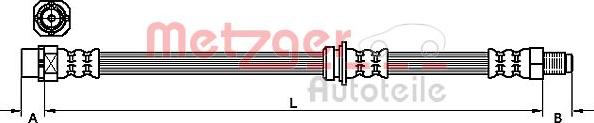 Metzger 4111098 - Тормозной шланг autosila-amz.com