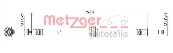 Metzger 4111811 - Тормозной шланг autosila-amz.com