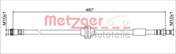 Metzger 4111792 - Тормозной шланг autosila-amz.com