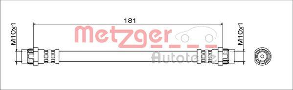 Metzger 4111797 - Тормозной шланг autosila-amz.com