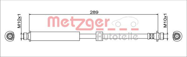 Metzger 4111764 - Тормозной шланг autosila-amz.com