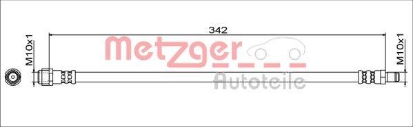 Metzger 4111787 - Тормозной шланг autosila-amz.com