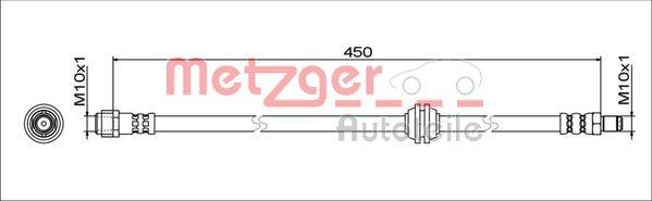 Metzger 4111775 - Тормозной шланг autosila-amz.com