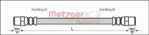 Metzger 4110050 - Тормозной шланг autosila-amz.com