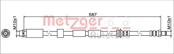 Metzger 4112075 - Тормозной шланг autosila-amz.com