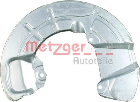 Metzger 6115224 - Отражатель, защита, тормозной диск autosila-amz.com