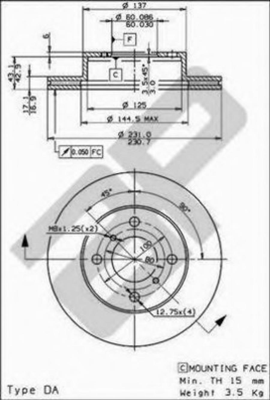 Metzger 6110410 - Тормозной диск autosila-amz.com