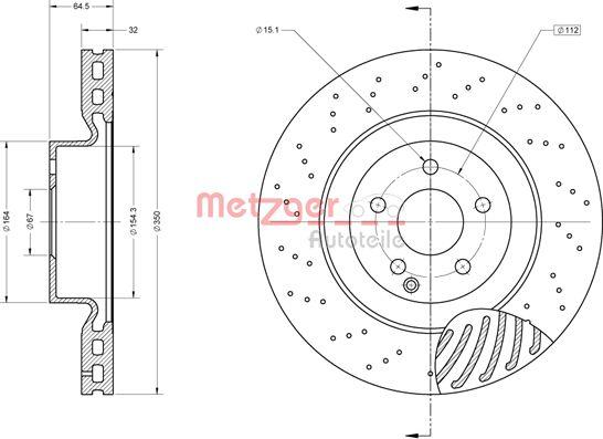 Metzger 6110866 - Тормозной диск autosila-amz.com