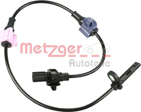 Metzger 0900627 - Датчик ABS, частота вращения колеса autosila-amz.com
