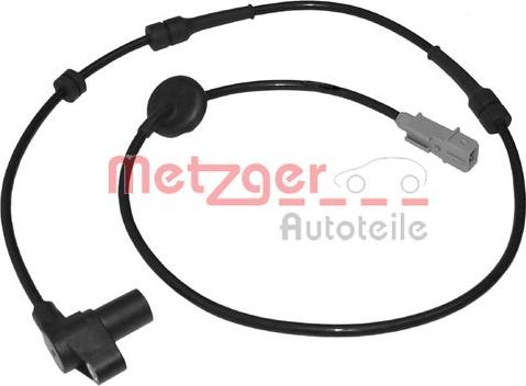 Metzger 0900057 - Датчик ABS, частота вращения колеса autosila-amz.com