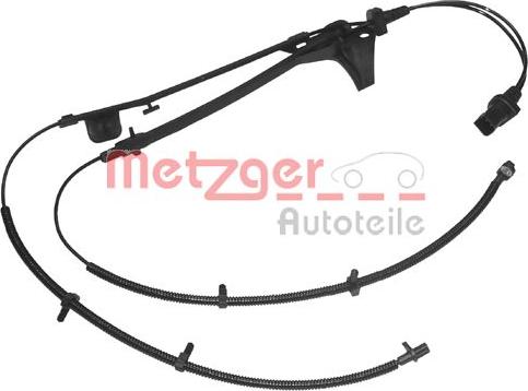 Metzger 0900026 - Датчик ABS, частота вращения колеса autosila-amz.com