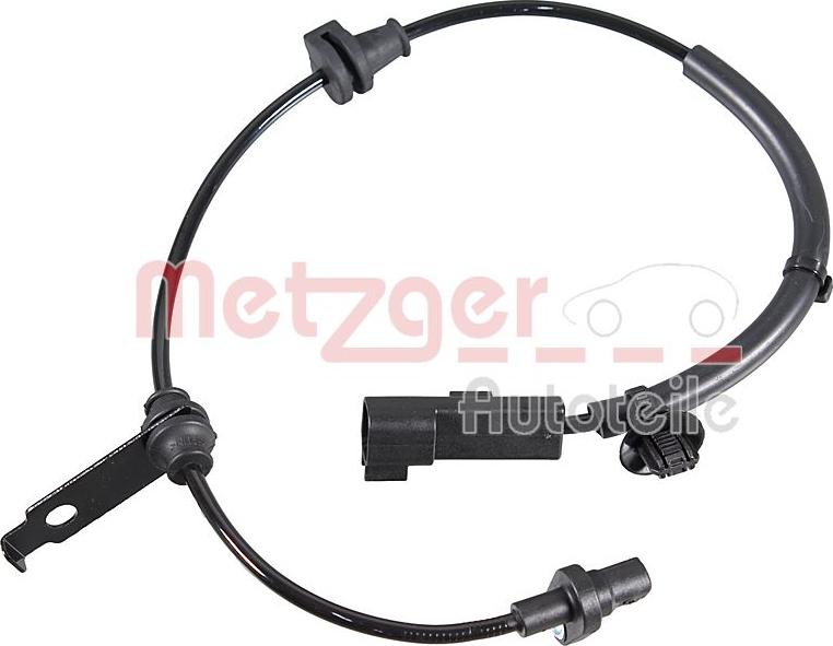 Metzger 09001522 - Датчик ABS, частота вращения колеса autosila-amz.com