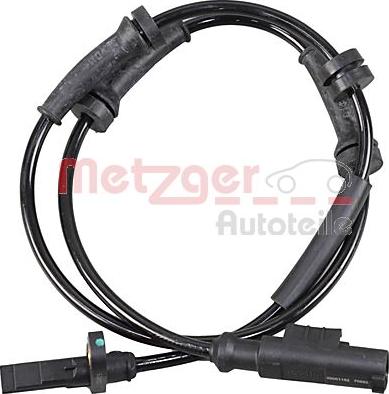 Metzger 09001192 - Датчик ABS, частота вращения колеса autosila-amz.com