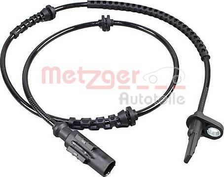 Metzger 09001349 - Датчик ABS, частота вращения колеса autosila-amz.com