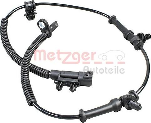 Metzger 09001332 - Датчик ABS, частота вращения колеса autosila-amz.com