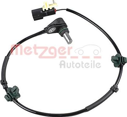 Metzger 09001329 - Датчик ABS, частота вращения колеса autosila-amz.com