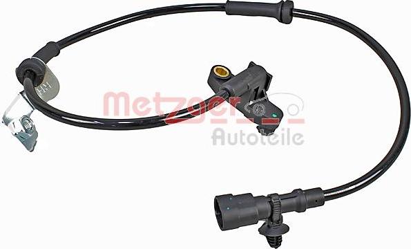 Metzger 09001372 - Датчик ABS, частота вращения колеса autosila-amz.com