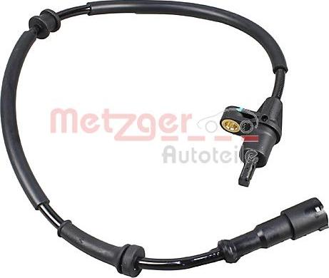 Metzger 09001299 - Датчик ABS, частота вращения колеса autosila-amz.com