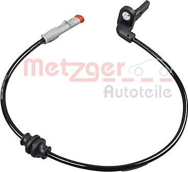 Metzger 09001280 - Датчик ABS, частота вращения колеса autosila-amz.com