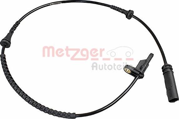 Metzger 09001224 - Датчик ABS, частота вращения колеса autosila-amz.com