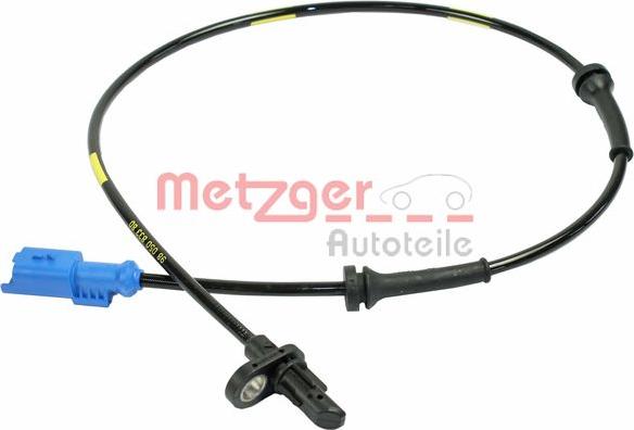 Metzger 0900856 - Датчик ABS, частота вращения колеса autosila-amz.com